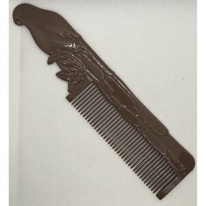 Vintage 1980 Freelance Super Comb 9.5" Parrot Brown Thick Durable Rare Stamped